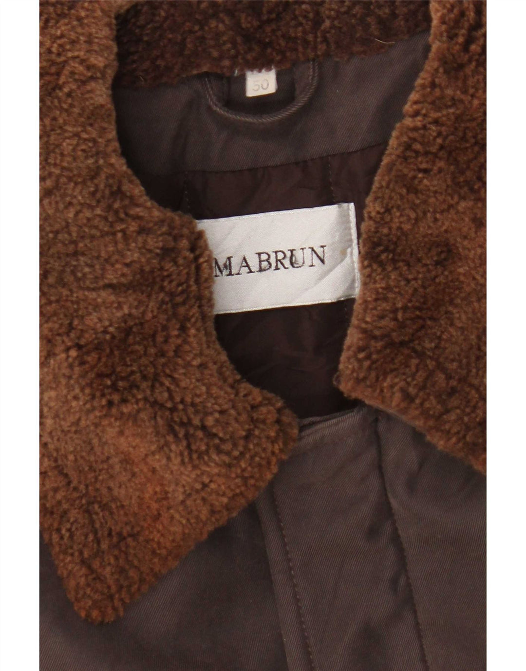 Mabrun Ανδρικό Bomber Jacket IT 50 Large Brown Polyester