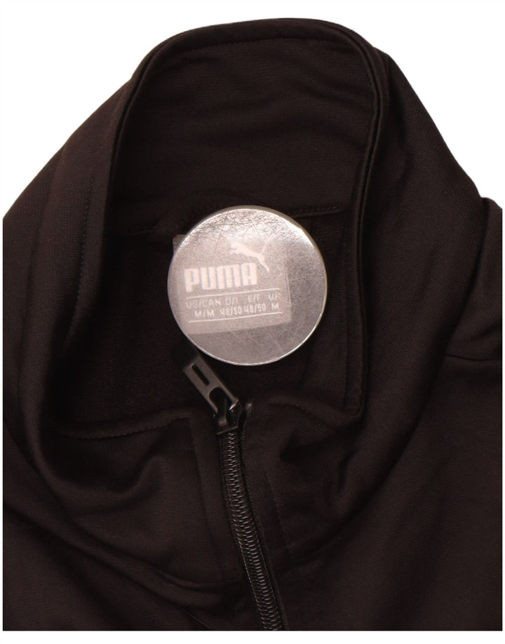 Ανδρική φόρμα αθλητικής φόρμας PUMA γραφικό Top Jacket Μεσαίο Μαύρο Πολυεστέρα