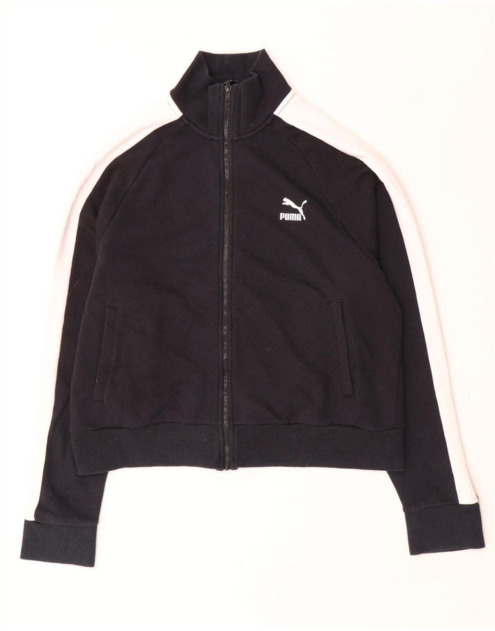 Puma Γυναικεία φόρμα Crop Top Jacket UK 16 Large Black Colourblock