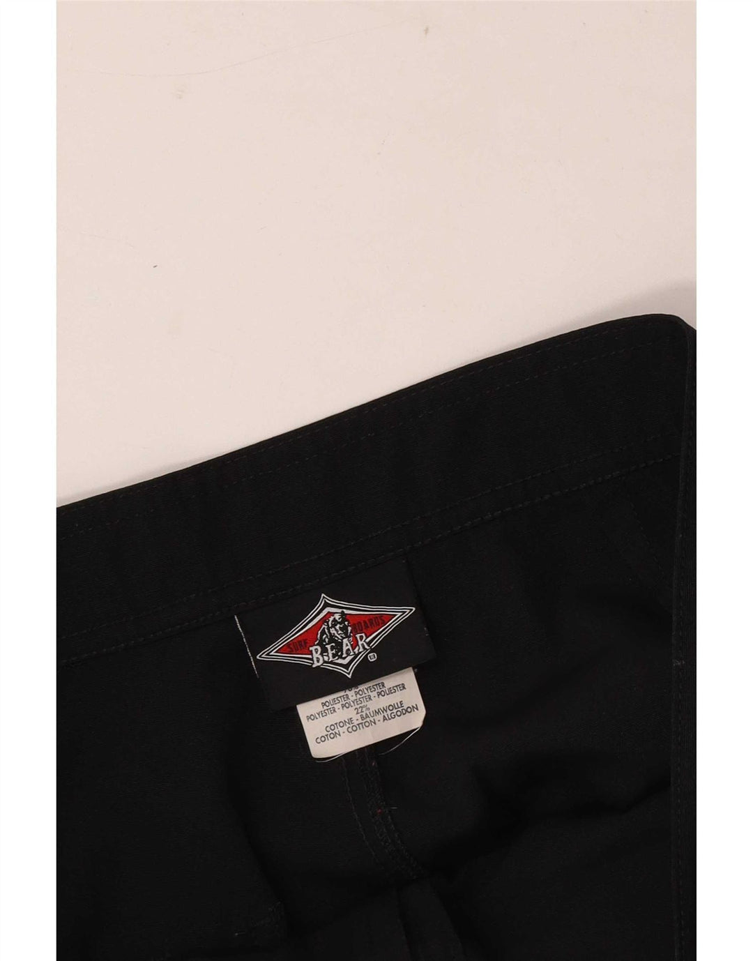 Bear Ανδρικό σορτς Chino W34 μεγάλο μαύρο πολυεστέρα
