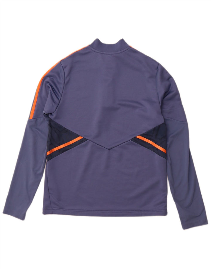 ADIDAS Boys Manchester United πουλόβερ αθλητική φόρμα 13-14 ετών Μπλε