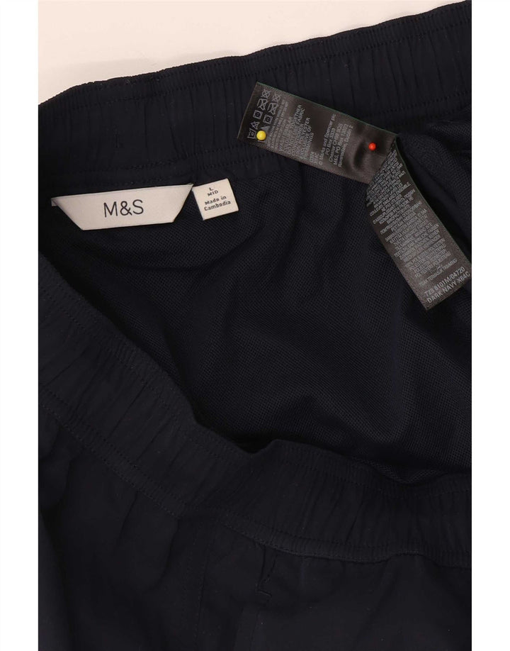 Ανδρικό σορτς κολύμβησης Marks & Spencer Μεγάλο Navy Blue Polyester
