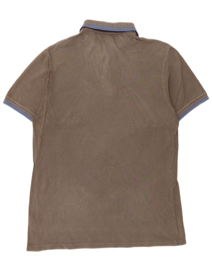 FRED PERRY Ανδρικό πουκάμισο πόλο μεσαίου γκρι βαμβακερό