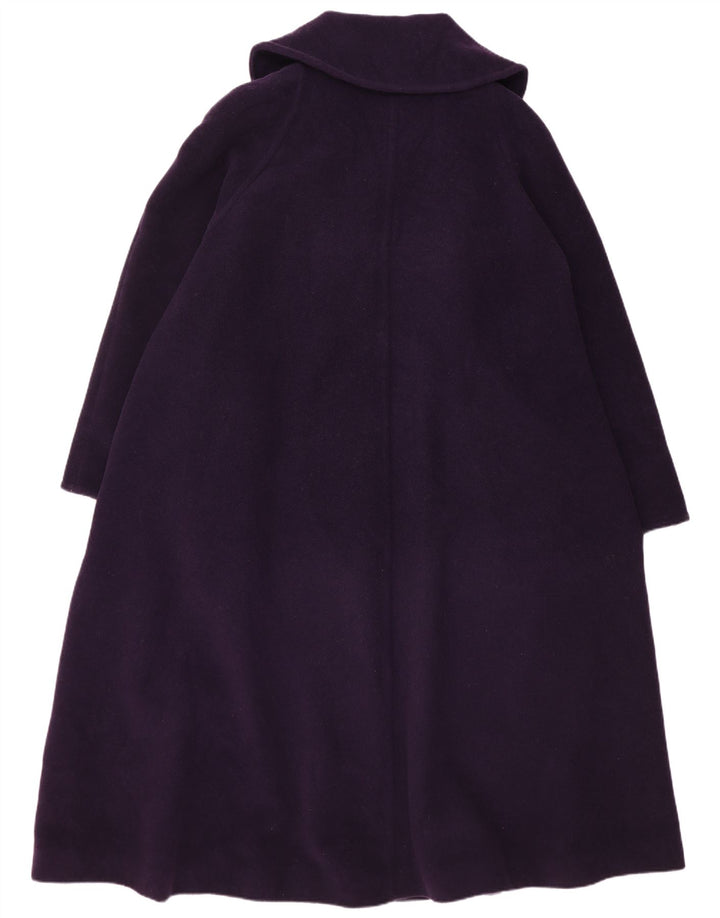 Vintage Γυναικείο Oversized Πανωφόρι UK 14 Large Purple Virgin Wool
