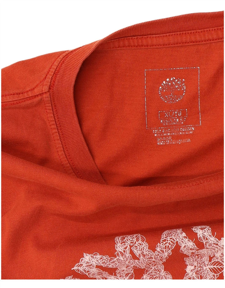 Ανδρικό T-Shirt με γραφικά κανονική εφαρμογή Timberland Top XL Orange