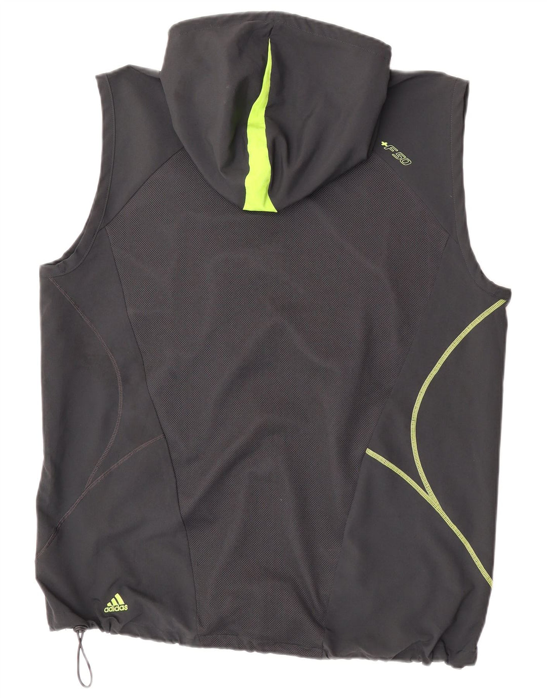Adidas Ανδρική φόρμα φόρμας πουλόβερ με κουκούλα F50 τοπ μεγάλο γκρι