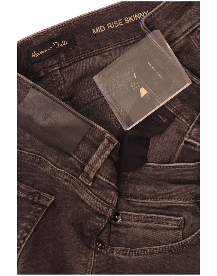 Massimo Dutti Γυναικεία ψηλόμεσα στενά τζιν EU 40 Medium W30 L30 Grey
