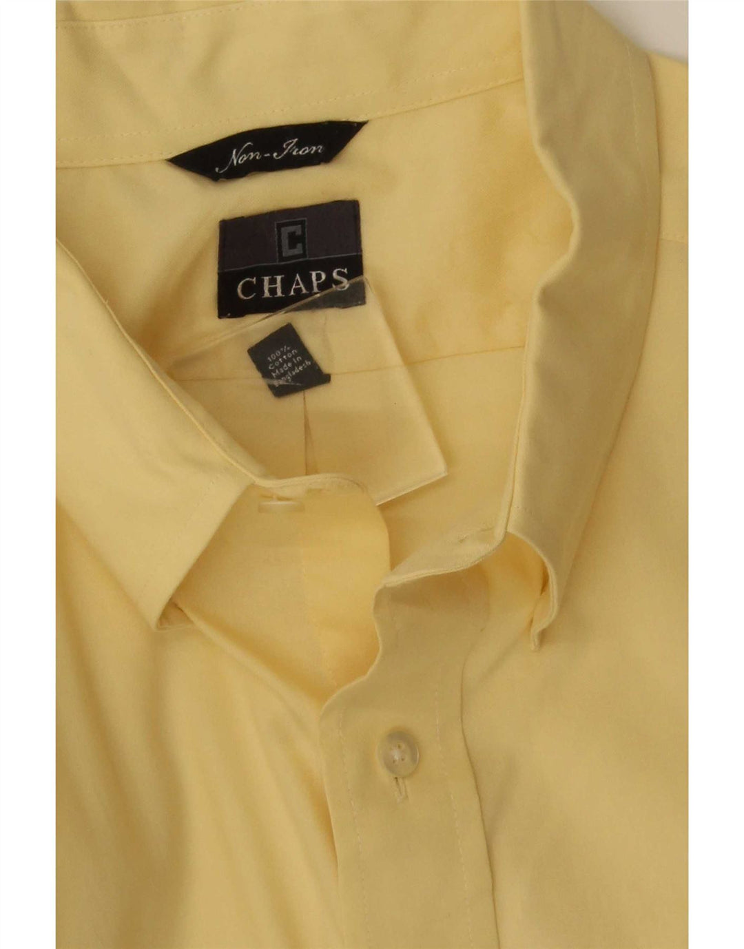 Chaps Ralph Lauren Ανδρικό πουκάμισο XL κίτρινο βαμβακερό