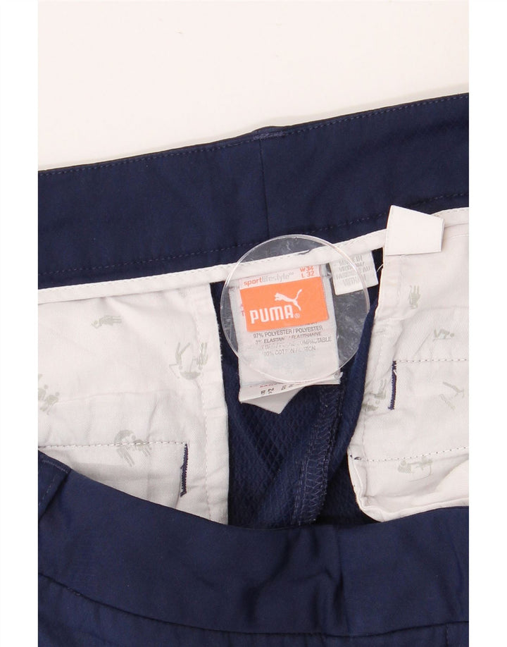 Ανδρικό παντελόνι Chino PUMA W34 L32 Navy Blue Polyester