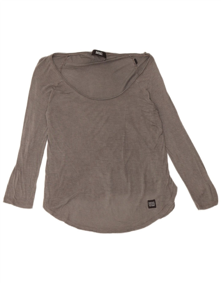 Diesel γυναικείο τοπ μακρυμάνικο UK 10 Small Grey