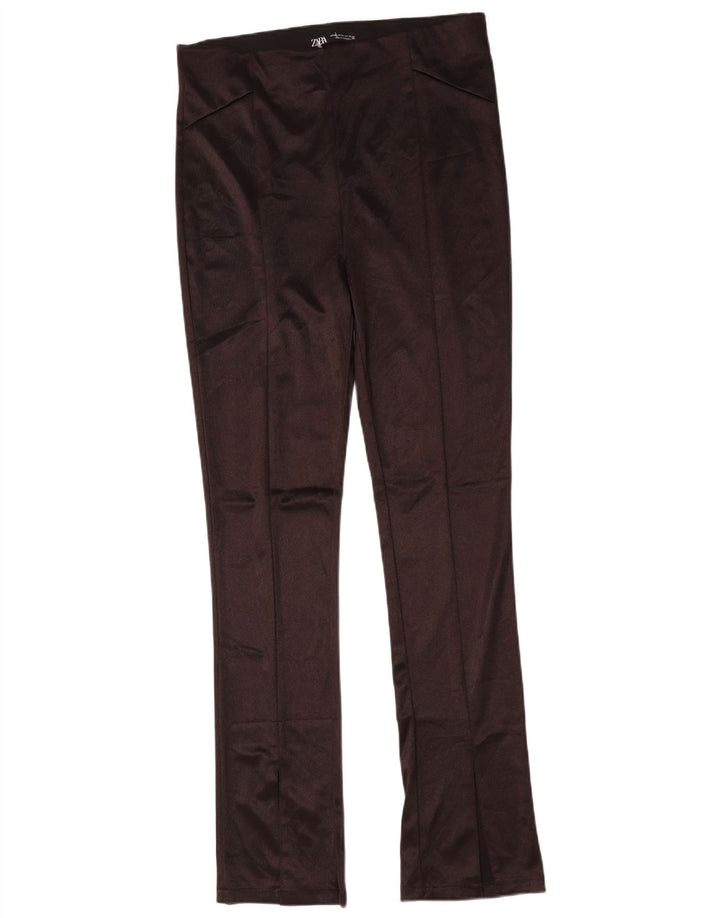 Zara Γυναικείο κολάν Flare UK 18 XL καφέ πολυεστέρας