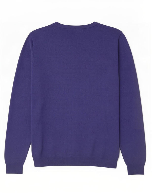 Ανδρικό πουλόβερ Zara Boat Neck Jumper XL Purple