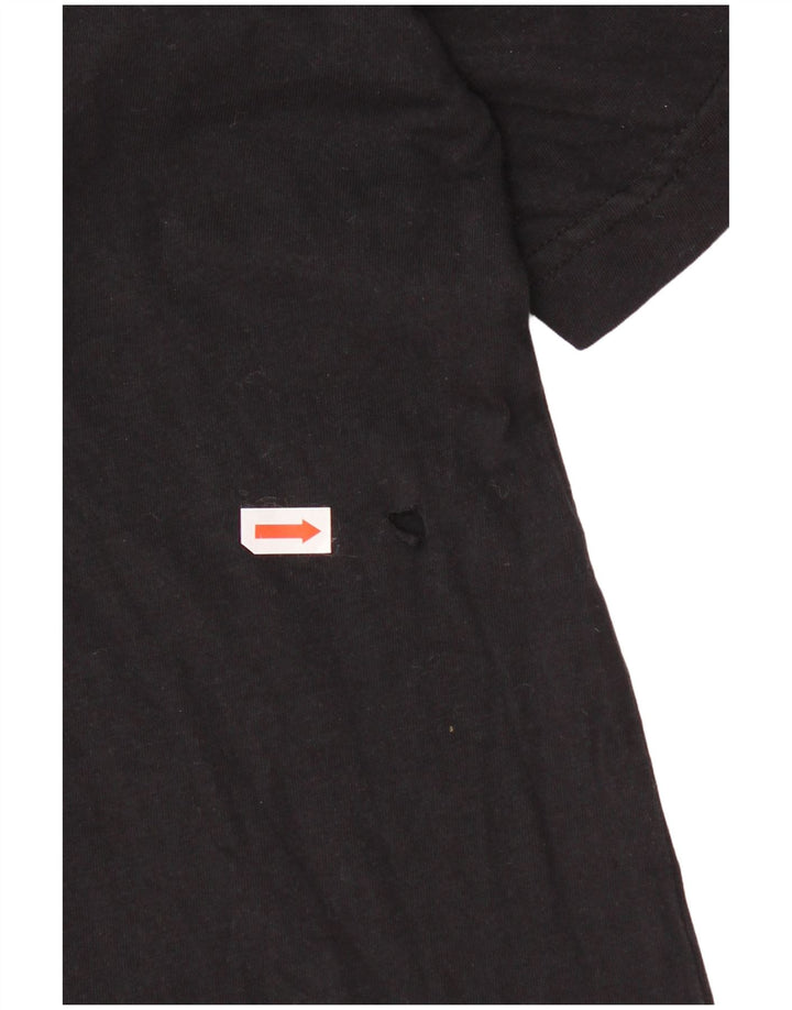 Ανδρικό γραφικό T-Shirt Champion Top μεγάλο μαύρο βαμβακερό