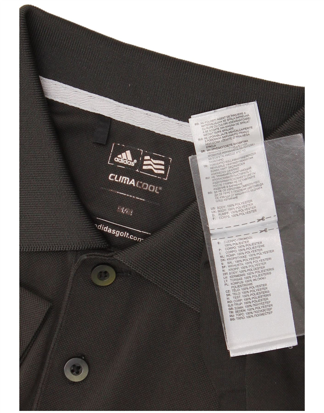 Ανδρικό πουκάμισο Adidas Climacool Polo Medium Grey Polyester
