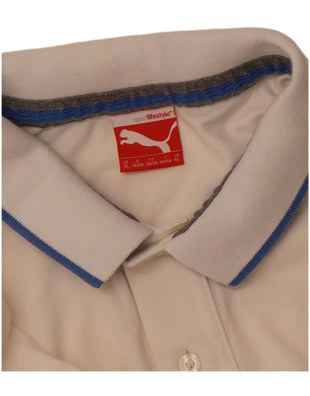 Ανδρικό πουκάμισο πόλο PUMA XL Off White