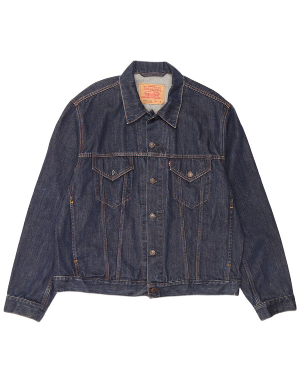 Ανδρικό τζιν μπουφάν Levi's UK 42 XL Navy Blue Cotton