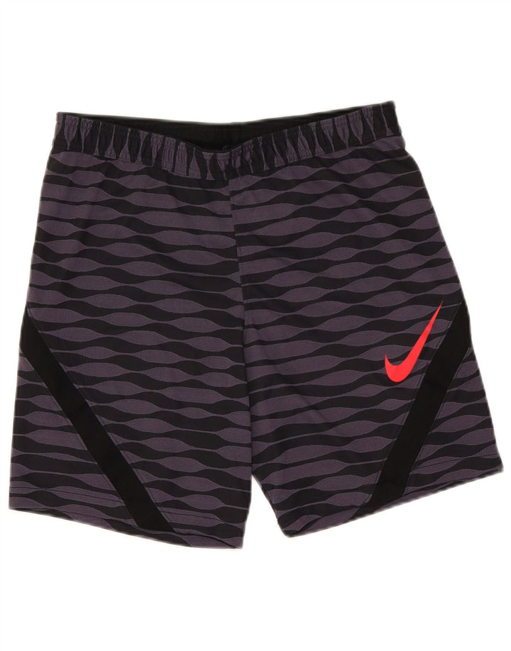 Ανδρικό Slim αθλητικό σορτς Nike, μεσαίο μωβ γεωμετρικό πολυεστέρα