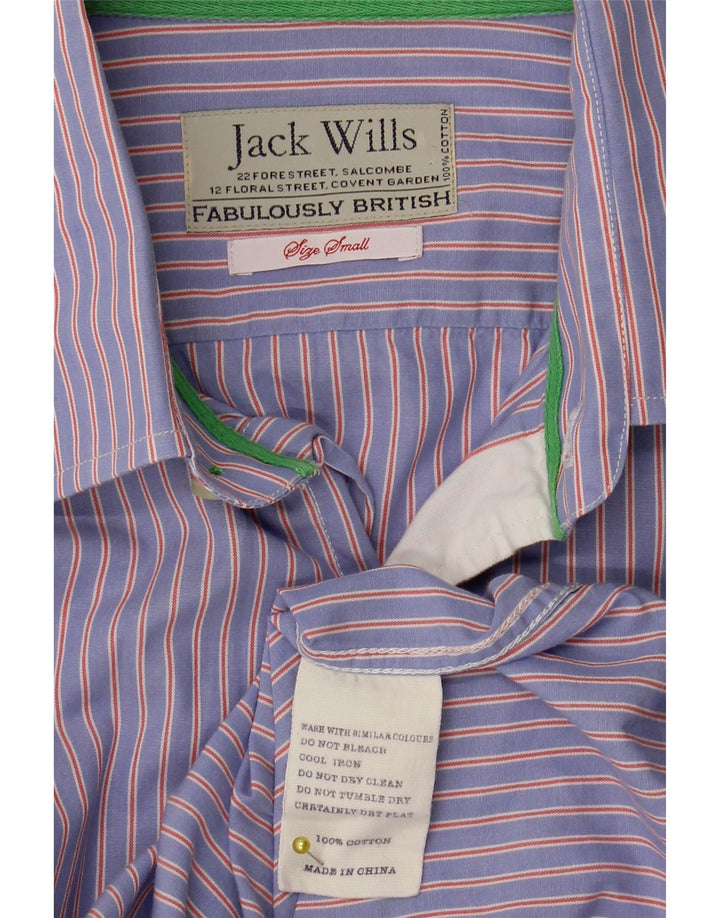 Jack Wills Ανδρικό επίσημο πουκάμισο Βαμβακερό μικρό μπλε ριγέ