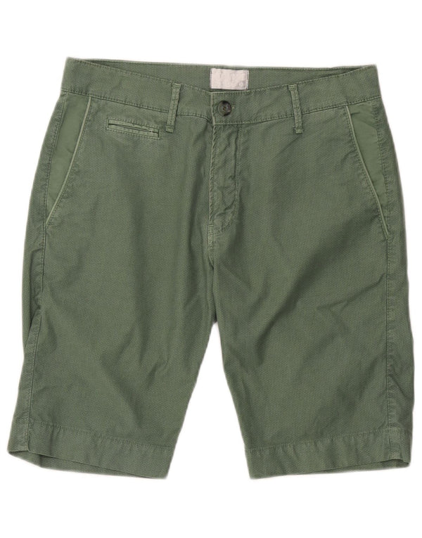 Ανδρικό σορτς Chino Coveri IT 48 Medium W32 Πράσινο βαμβακερό
