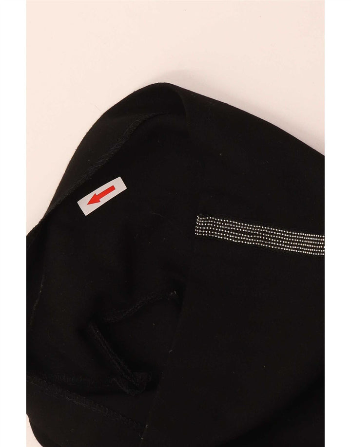 Zara Γυναικείο Ψηλό Καυτό παντελόνι XS W24 Μαύρο πολυεστέρα
