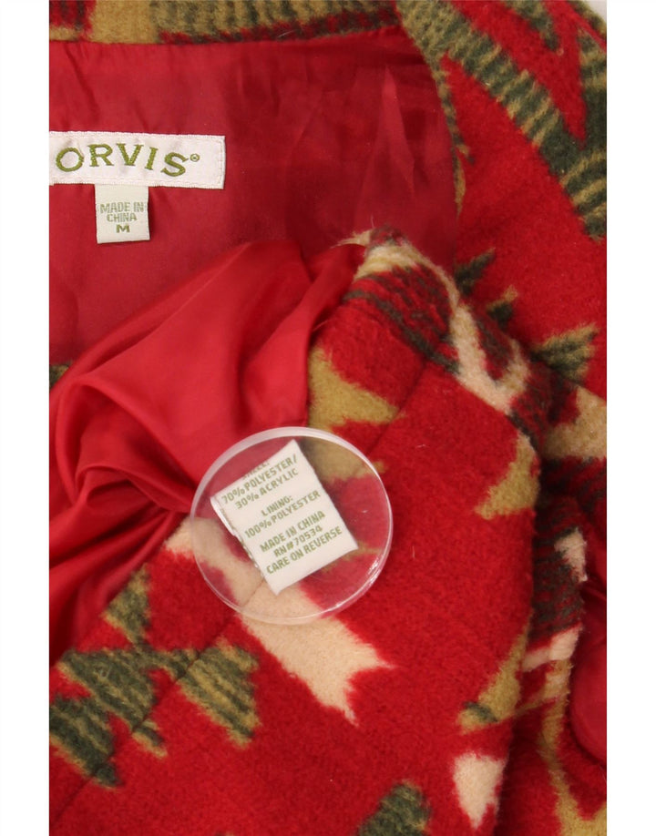 Orvis Γυναικείο Gilet UK 14 Medium Red Geometric