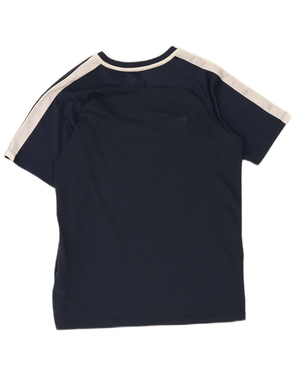 T-shirt Nike Boys Dri Fit Top 13-14 ετών Navy Blue Colorblock Πολυεστέρας