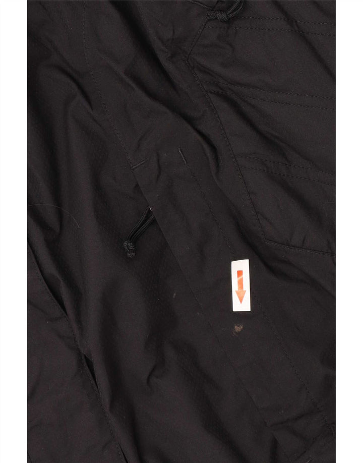 The North Face γυναικείο μπουφάν με κουκούλα αντιανεμικό UK 14 Medium Black Nylon