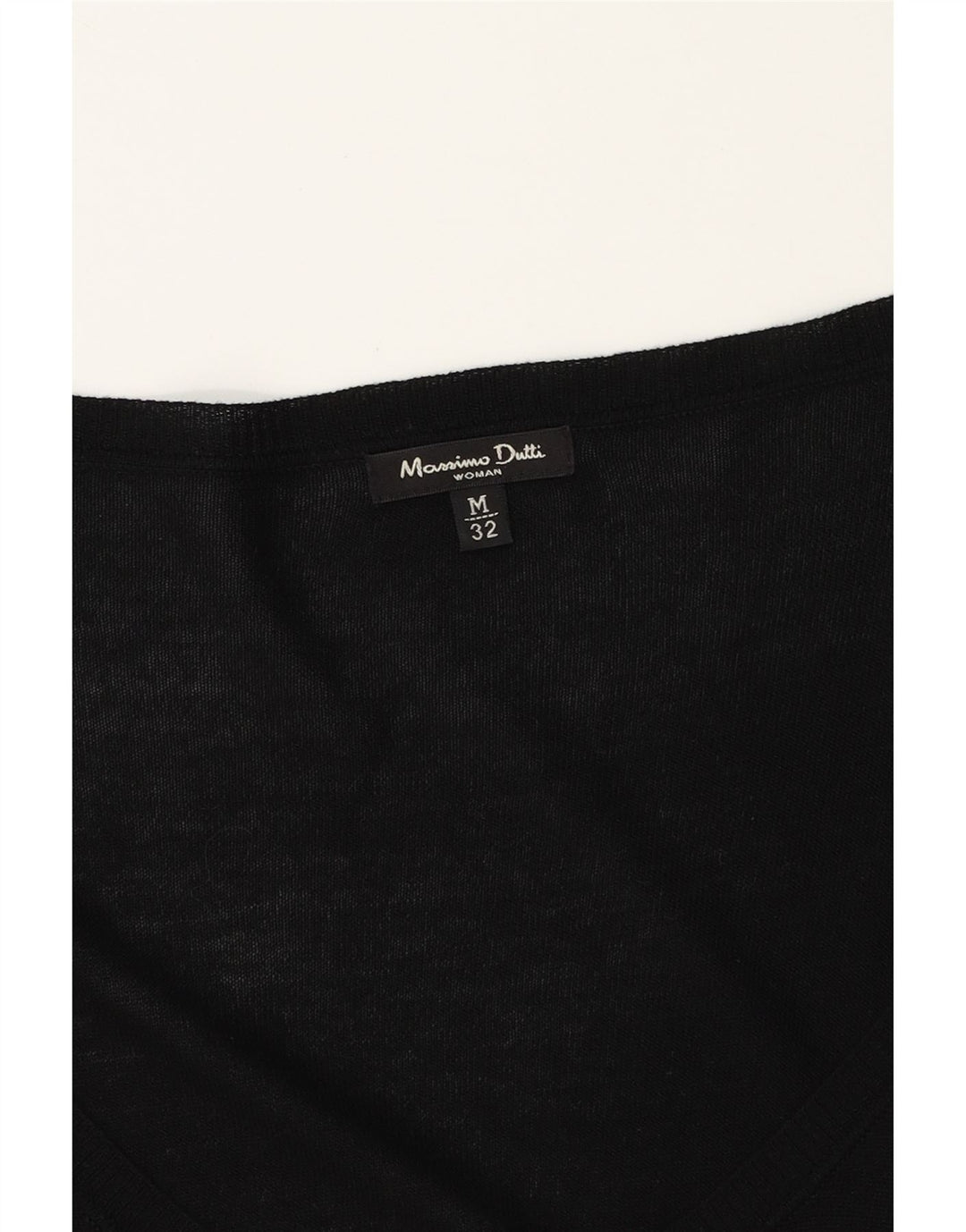 MASSIMO DUTTI Womens Boat Neck Jumper Sweater UK 12 Medium Black Vintage Massimo Dutti and Second-Hand Massimo Dutti from Messina Hembry 