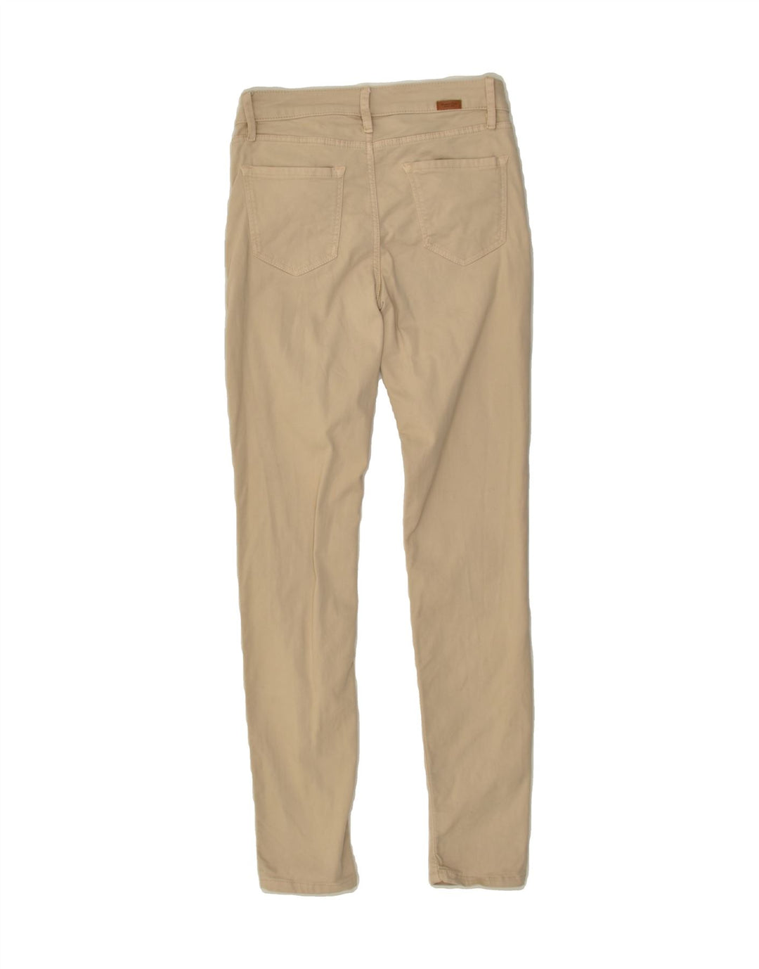 MASSIMO DUTTI Womens Skinny Casual Trousers W24 L28  Beige Cotton | Vintage Massimo Dutti | Thrift | Second-Hand Massimo Dutti | Used Clothing | Messina Hembry 