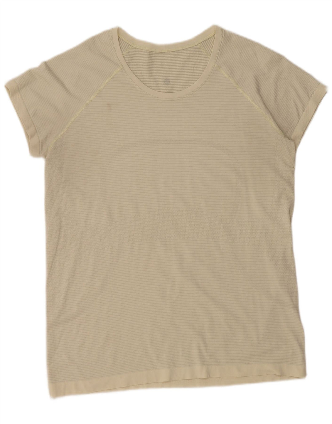 Lululemon Γυναικείο T-Shirt Top UK 16 Large Beige