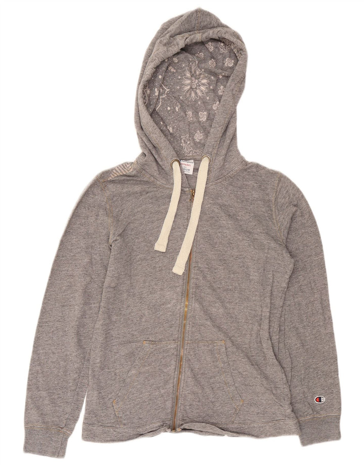 Champion Γυναικείο πουλόβερ με φερμουάρ UK 14 Medium Grey