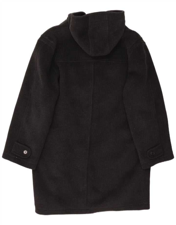 Moorbrook Ανδρικό παλτό Duffle με κουκούλα IT 52 XL Μαύρο μαλλί