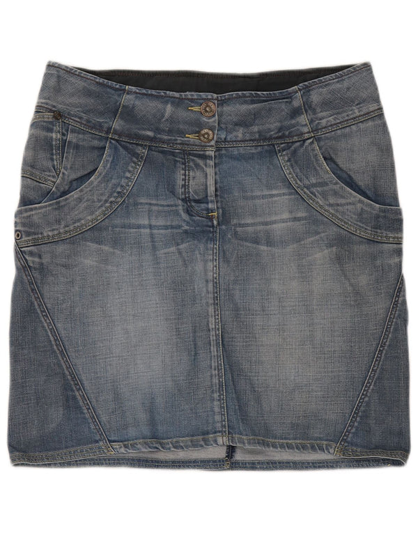 Fat Face Γυναικεία Τζιν Φούστα UK 12 Medium W32 Μπλε βαμβακερή
