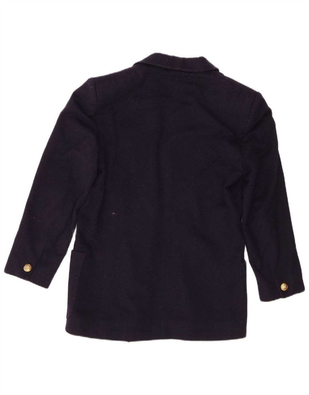 Jaeger γυναικείο σακάκι σακάκι με διπλό στήθος UK 6 XS Navy Blue New Wool