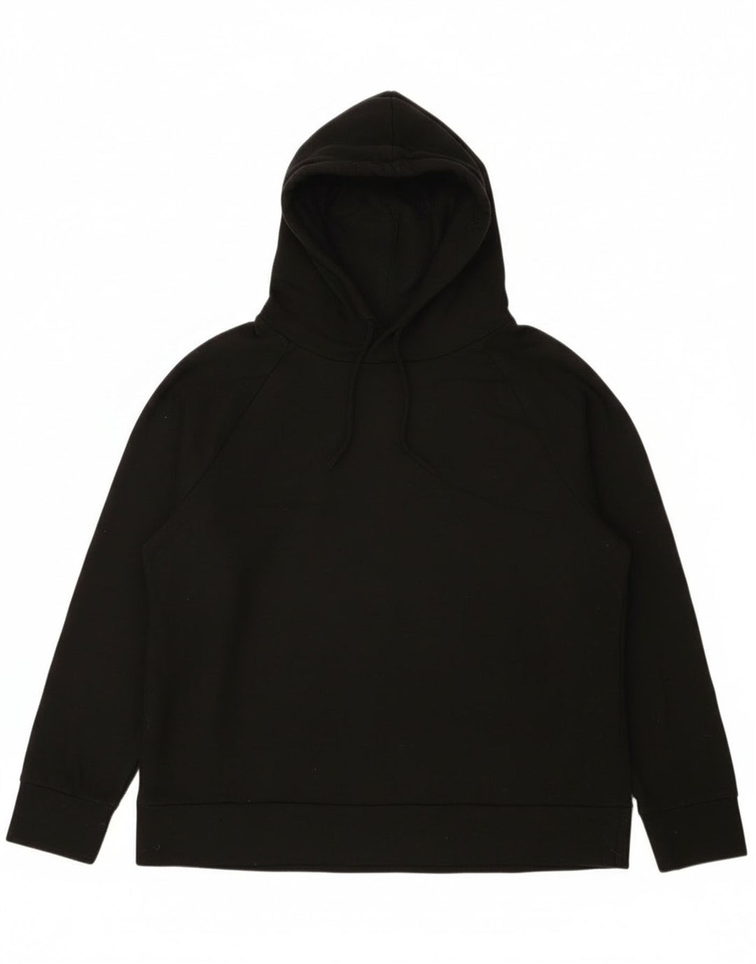 Eddie Bauer Γυναικεία Loose Fit Hoodie Jumper UK 14 Medium Black Polyester