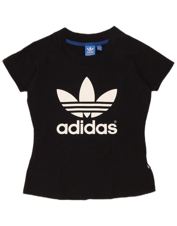 Adidas Γυναικείο T-Shirt Top UK 10 Small Black