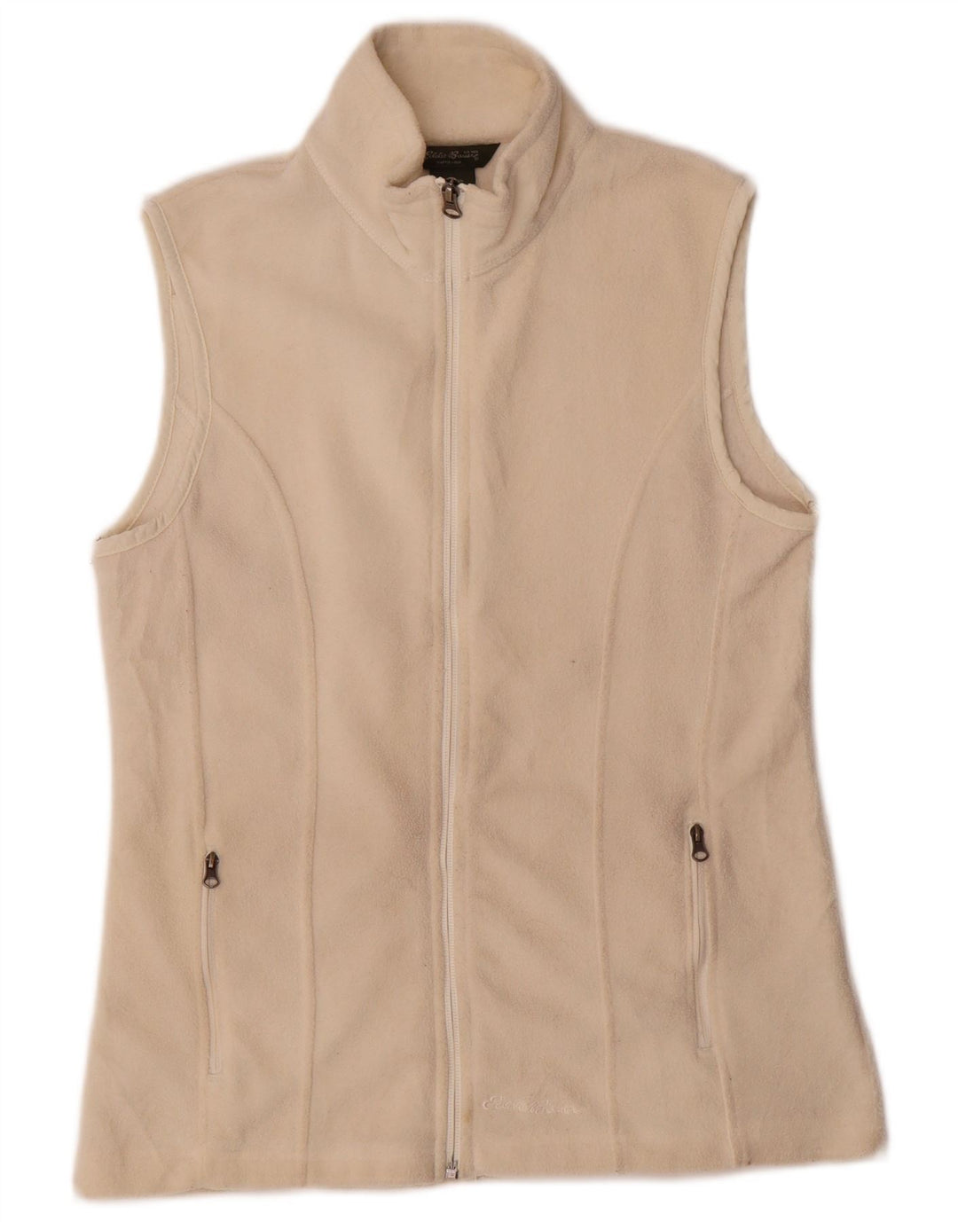 Eddie Bauer Γυναικεία Fleece Gilet UK 10 Small Off White