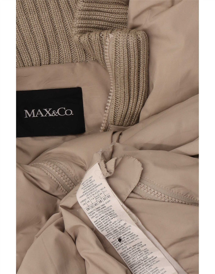 Max & Co. Γυναικείο μπουφάν με επένδυση UK 10 Small Beige Polyester