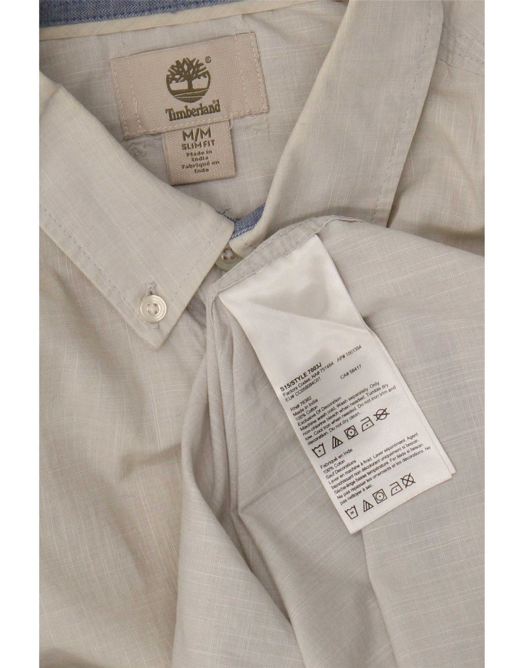 Ανδρικό πουκάμισο Timberland Slim Fit Μεσαίο γκρι βαμβακερό