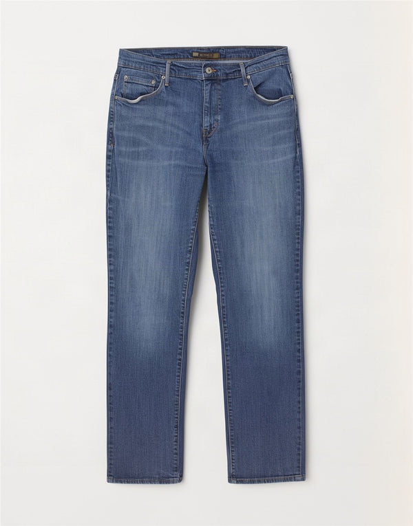 Levi's Womens 505 Straight Jeans US 14 XL W32 L32 Μπλε βαμβακερό
