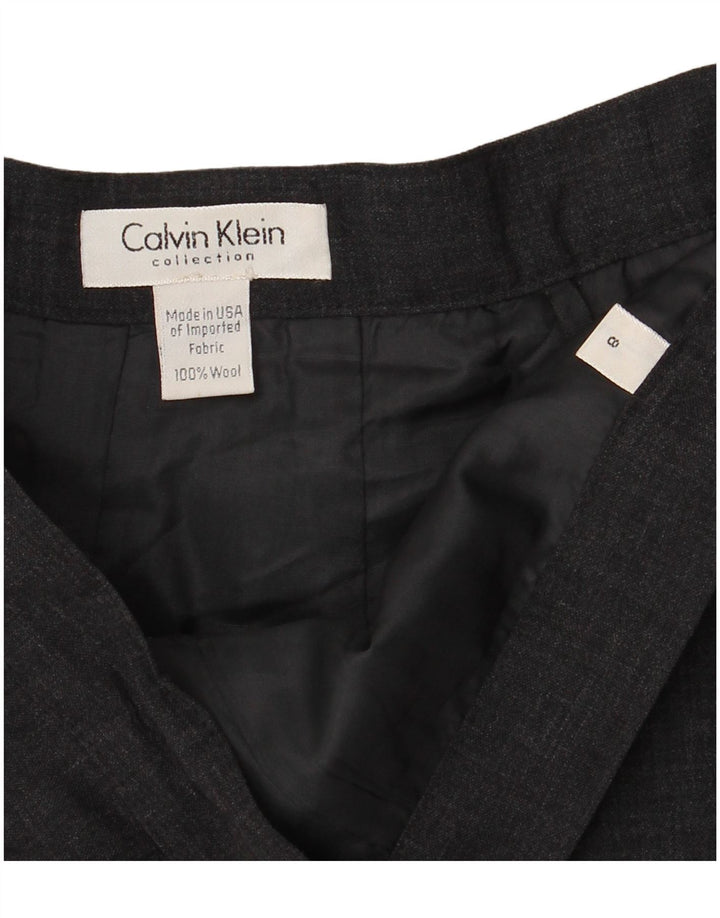 Γυναικεία ίσια φούστα CALVIN KLEIN US 8 Medium W26 Γκρι μαλλί