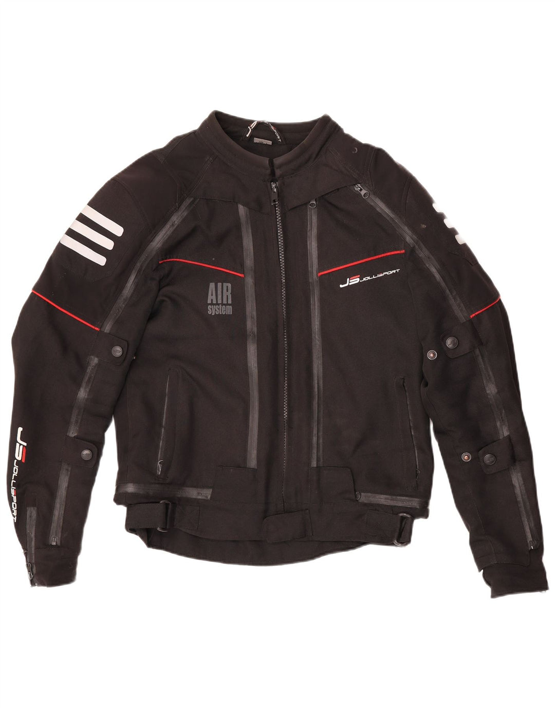 Jollisport Γυναικείο Μπουφάν Racer Μοτοσικλέτας UK 16 Large μαύρο πολυεστέρα