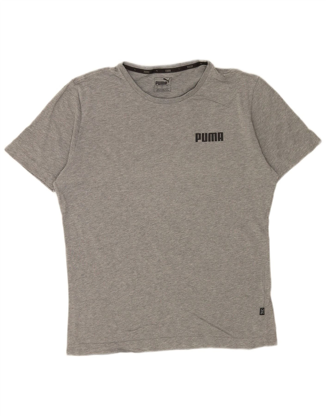 Ανδρικό T-Shirt Puma Τοπ Μικρό Γκρι Βαμβακερό
