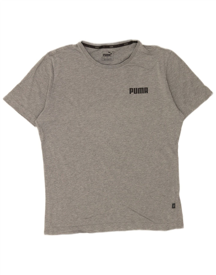 Ανδρικό T-Shirt Puma Τοπ Μικρό Γκρι Βαμβακερό