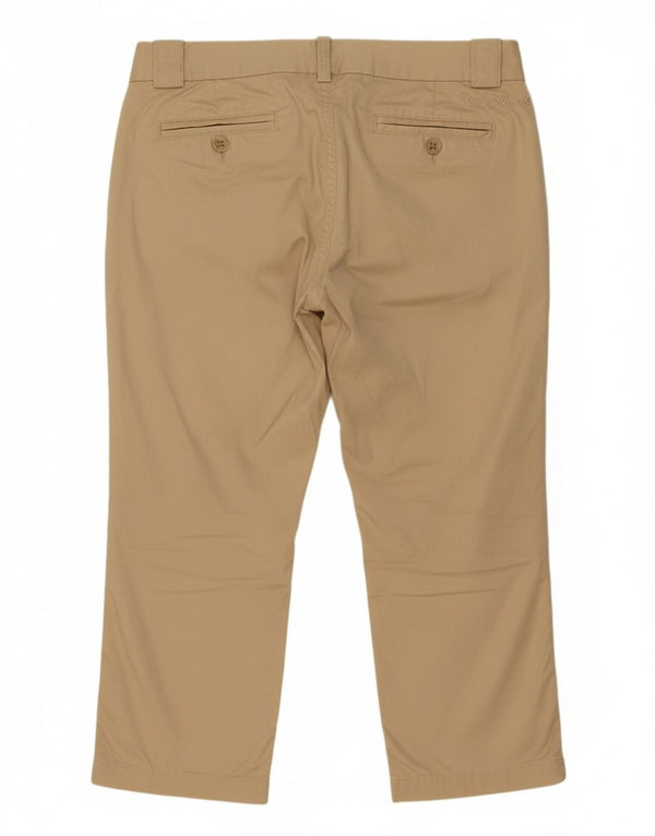 TIMBERLAND Womens Straight Capri Trousers EU 38 Medium W32 L16 Beige