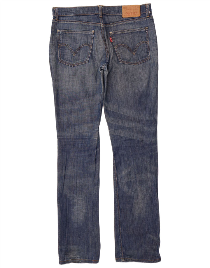 Levi's Womens 528 Straight Jeans W32 L34 Blue Cotton