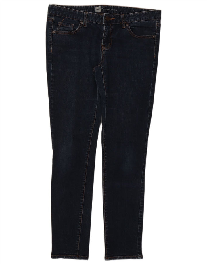 MOSSIMO Womens Skinny Jeans US 10 Medium W34 L29 Navy Blue Cotton