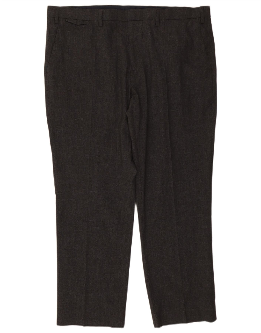 MARKS & SPENCER Ανδρικό παντελόνι Chino με κανονική εφαρμογή W40 L28 Γκρι πολυεστέρας