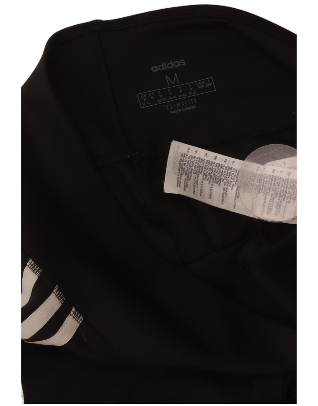 Γυναικεία κολάν ADIDAS Climalite UK 12/14 Medium Black Polyester
