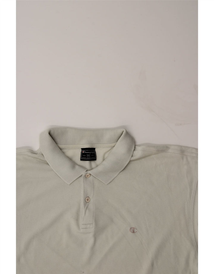 CHAMPION Mens Polo Shirt 2XL Grey Cotton Vintage Champion and Second-Hand Champion from Messina Hembry 